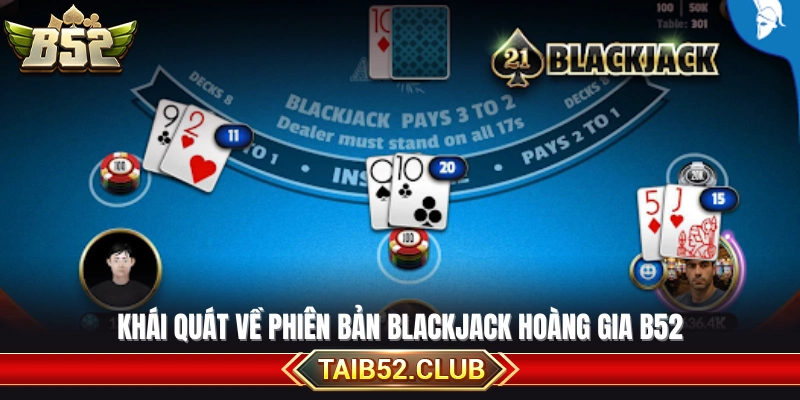 Tổng quan về tựa game Blackjack Hoàng Gia tại B52